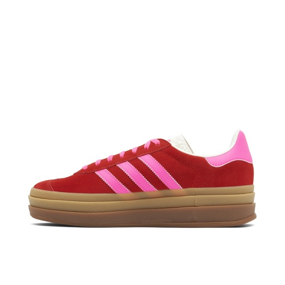 2024 ADIDAS GAZELLE BOLD COLLEGIATE RED LUCID PINK WOMENS - Picture 14 of 14